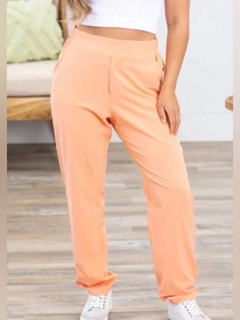 Rae Mode Peach Women's Jogger Pants Size Large‎